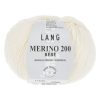 Merino 200 bebe er et strikkegarn fra Langyarns. Garnet inneholder 100% merinoull (extrafine mulesing free). 50 g ca 203 meter. Strikkefasthet 28 masker x 32 omganger på pinne 3 = 10 x 10 cm. Garnet passer like godt til både barn og voksne. Her i fargen 302.