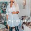 Love Forever, Stacy cotton shirt white.