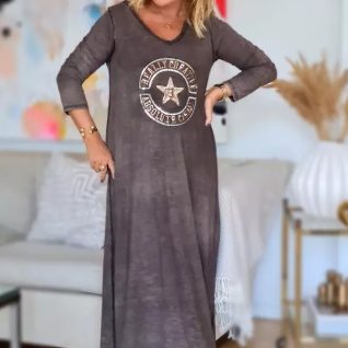 Love forever, Star T shirt. washed black.