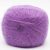 Bildet viser et utsnitt av et strikkegarn i kidsilk mohair fra Kremke Silky kid. Her i fargen 192 lavender.